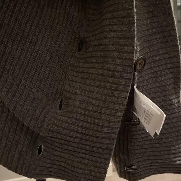 POLO Ralph Lauren Grey Poncho. Italian Merino and Cashmere. One Size - Picture 7 of 10